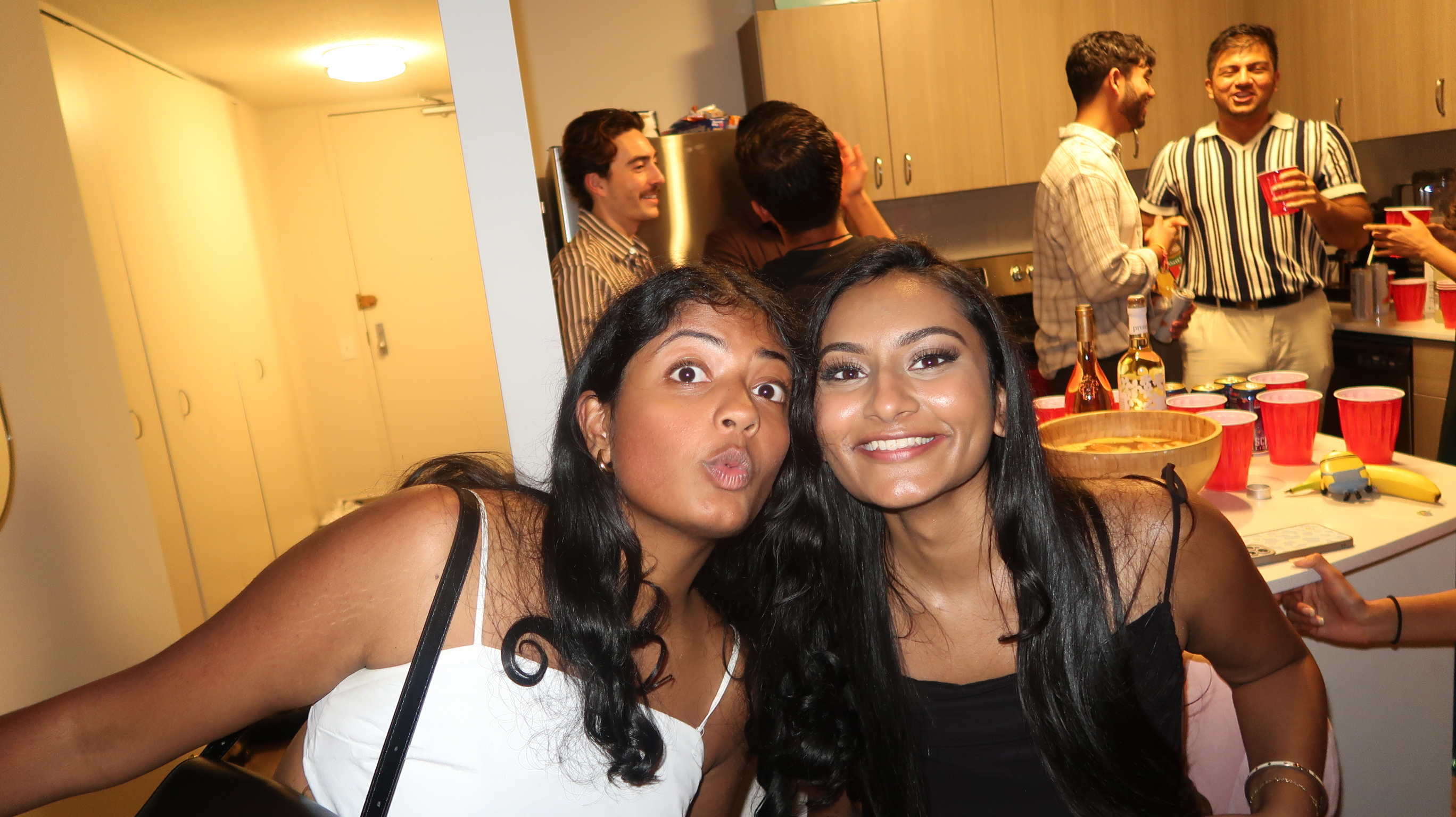 Kitchen-party chaos with friends