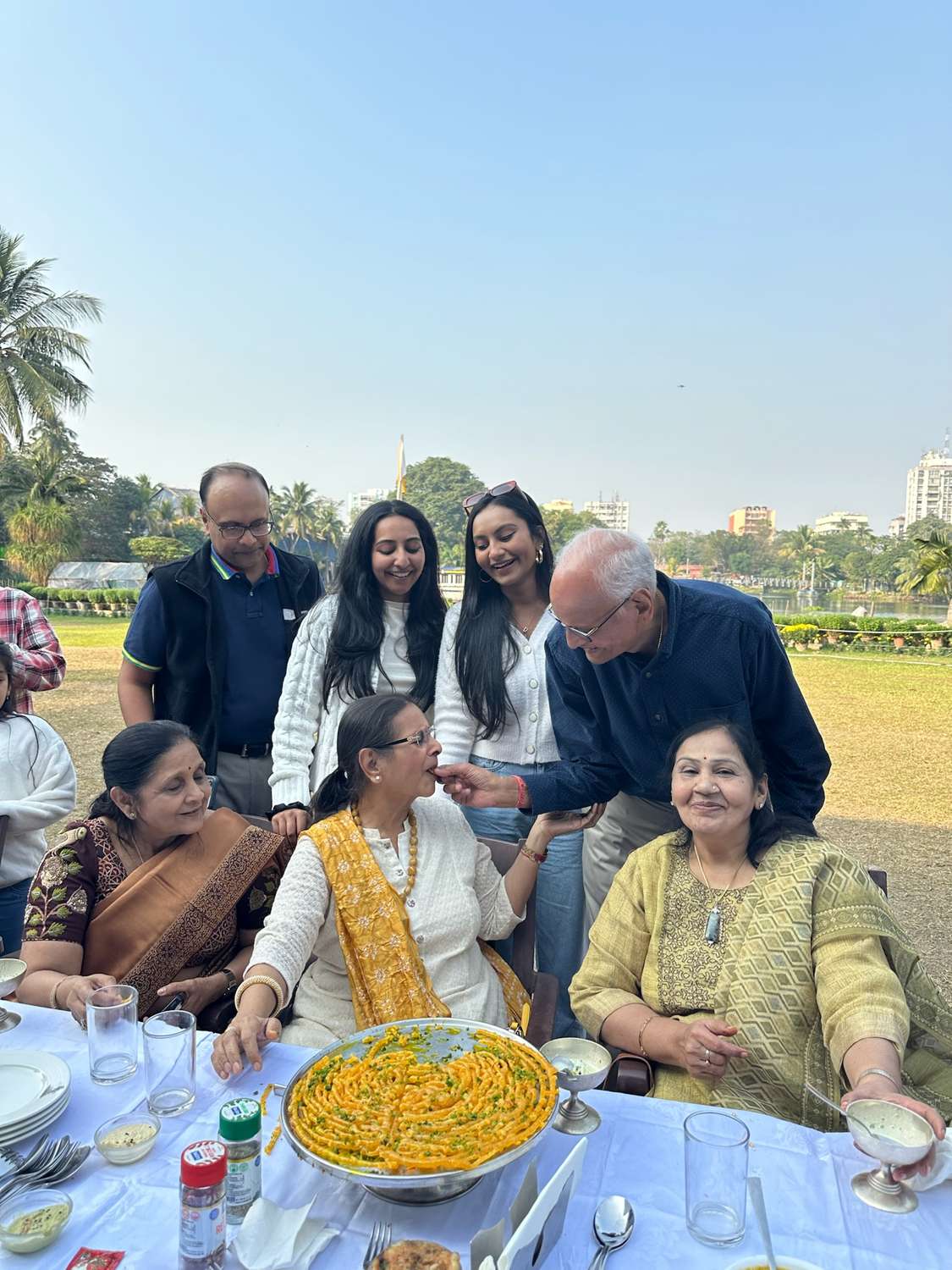 Sweets with the family in Kolkata