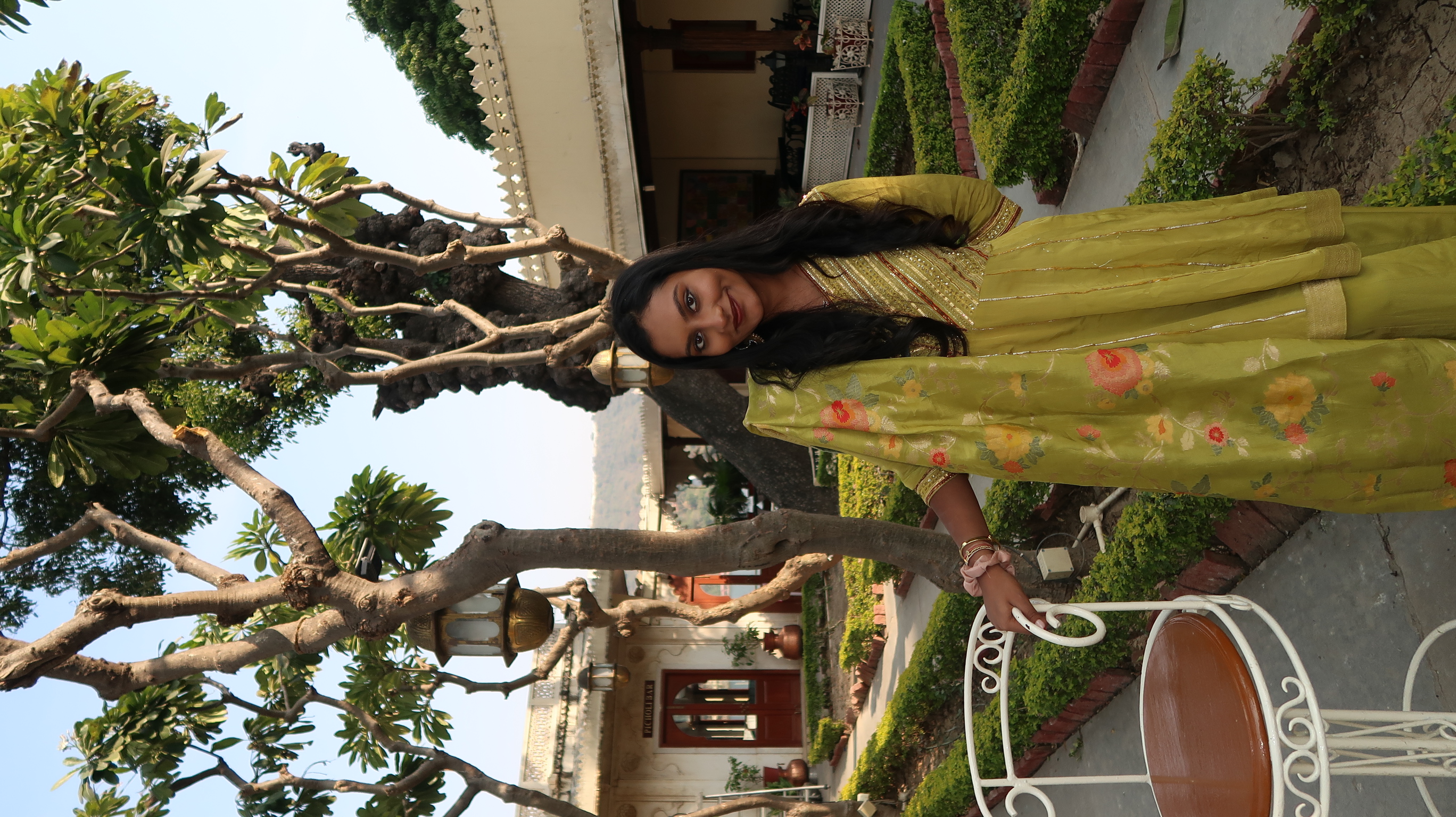 A courtyard morning in Jaipur