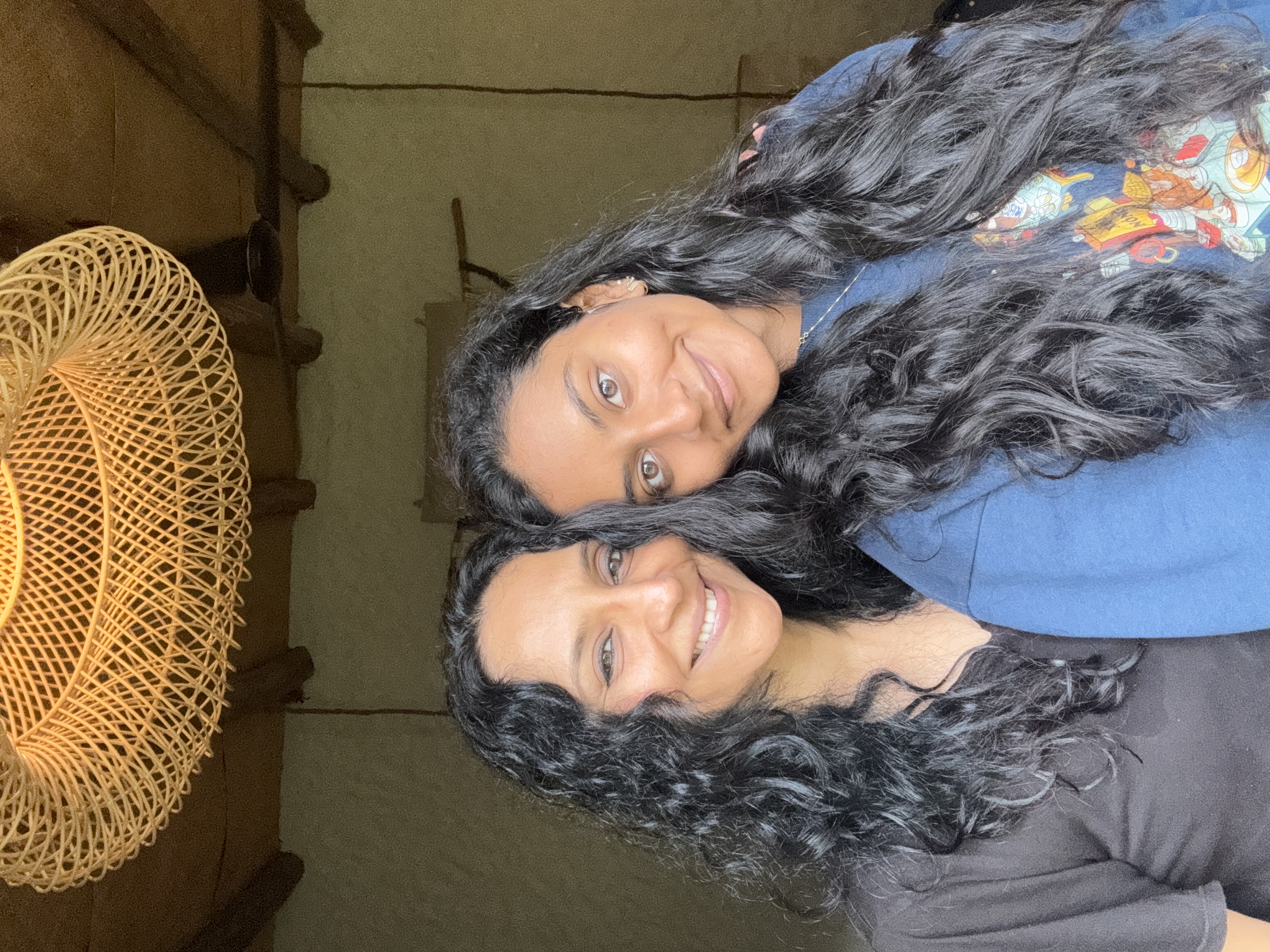 Golden hour with her mother